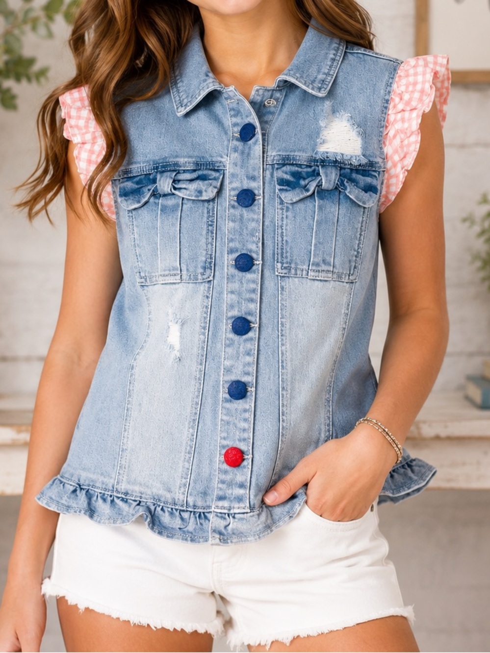 Matilda Jane • Enchanted Garden Genius Denim Vest